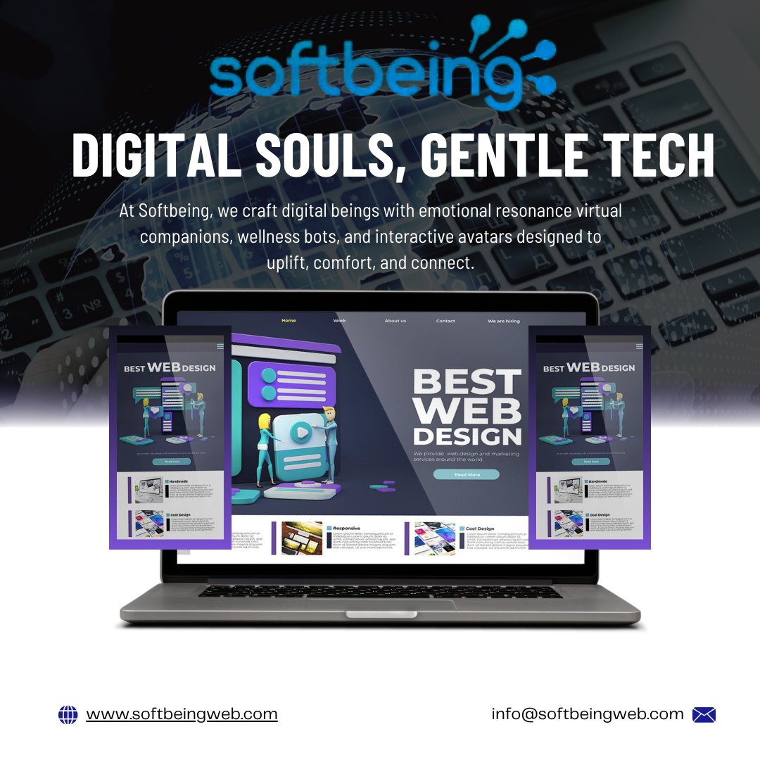 Blue And White Modern Responsive Website Development Services Instagram Post